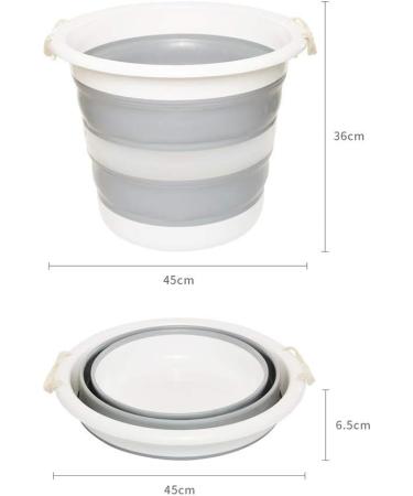 Foldable Large Bucket 30L Thickened Large Capacity Laundry Bucket Portable Household Foot Bath Plastic Bath Portable Portable (Color : Blue) ANXYL Present Hopeful Grey - Buy Online on GoSupps.com