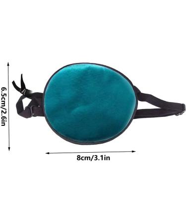 Eye Flaps for Amblyopia & Strabismus - Silk Elastic 2 Pieces in Peacock Blue & Navy - Eye Care Solution - Buy Online on GoSupps.com