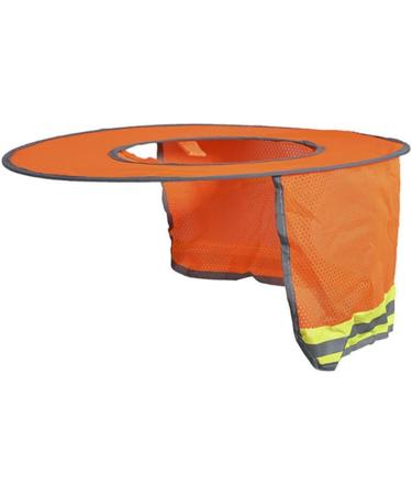 Sunproof Reflective Stripe Decor Work Hat Adjustable Sunscreen Hat&Neck Bib Suit Casual Gardener Hat for Adult Man/1942 Fluorescent Green - Buy Online on GoSupps.com