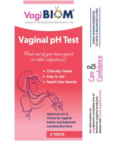 VagiBiom Vaginal pH Tester Kit - Maintain Balance & Health with Optimum pH Levels - 2 Tests Included - Buy Online on GoSupps.com