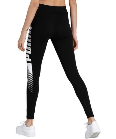 PUMA Women's ESS Graphic Leggings - Stylish Comfort in Puma Black | Shop Internationally - Buy Online on GoSupps.com