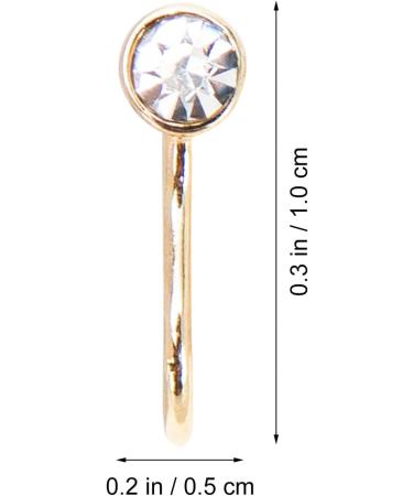 Shop Beaupretty 7pcs Non-Piercing Nose Rings - Elegant Copper Nose Jewelry for Women - Golden Heart Clip Nose Pins - Buy Online on GoSupps.com