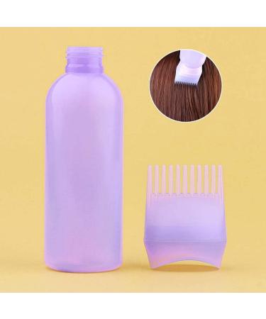 RIYAN Hair Dye Bottle Plastic Bottle Applicator Dispensing Salon Hair Coloring Dyeing Hairdressing Dye Tool White 120Ml - Buy Online on GoSupps.com