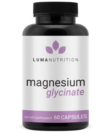 Magnesium Glycinate 1000mg (Equal to 200mg Magnesium) - Pure Magnesium Glycinate Capsules - Chelated for Maximum Absorption - 60 Capsules