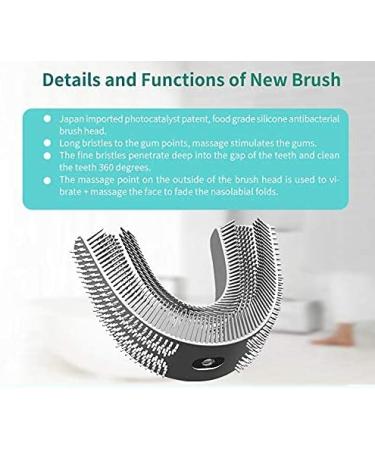 V-White U-Shaped Silicone Replacement Head for Ultrasonic Toothbrush - Adult Size - 1-Pack - Buy Online on GoSupps.com