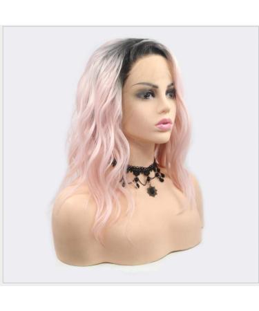 Buy BGHJUE Pink Short Wig with Bangs - Realistic Synthetic Wig Accessories for Women - Buy Online on GoSupps.com