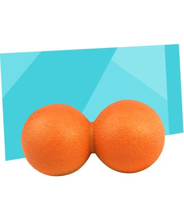 Minkissy Double Lacrosse Ball - Acupressure Peanut Massage Ball for Muscle Relief & Mobility - Medium Orange - Buy Online on GoSupps.com