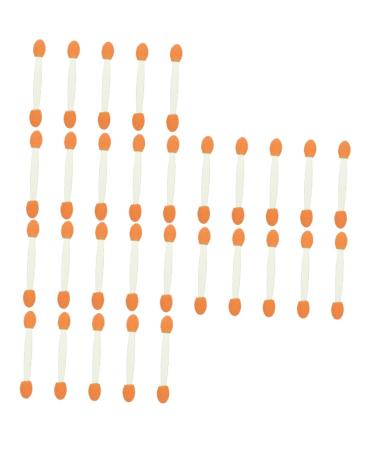 Hemoton 300 Pcs Double Ended Eyeshadow Brush Eye Makeup Applicator Double-sides Eye Brush Latex Sponge Eyeshadow Stick Cosmetic Tool Sponge Brush Tipped Oval Makeup Tool