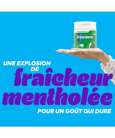 FREEDENT - Chewing-gum Menthe Verte sans sucres - Bo te de 60 drag es - 84g - Buy Online on GoSupps.com