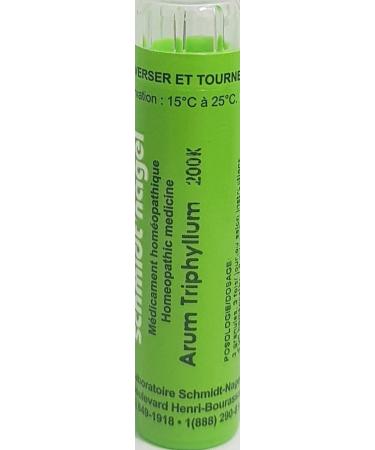 Arum Triphyllum 200K Homeopathy Medicine Schmidt-Nagel Canada (Homeodel) 90 pellets/granules