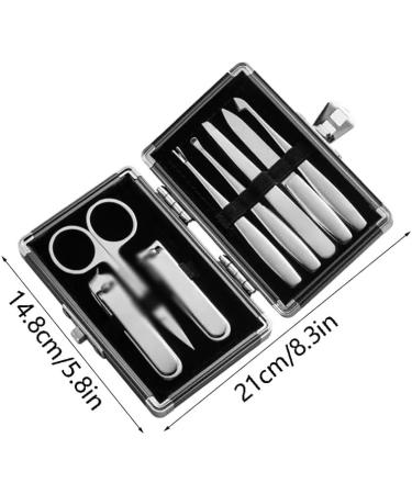Nail Clipper Kit Nail Care Tools Pedicure with Finger Nail Cutter Clipper File Scissor for Seniors Men Women (Color : Silver B) - Buy Online on GoSupps.com