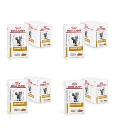 Royal Canin Urinary S/O snack in sauce |4 pack |4 x 12 x 85 g |Wet food for cats |Fine pieces in sauce |Diet all-in feed for adult cats