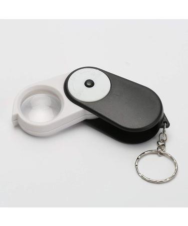 Magnifying Glass Magnified 10 Times Folding Handheld Portable Mini with High Definition LED Reading Magnifier Good Times - Buy Online on GoSupps.com