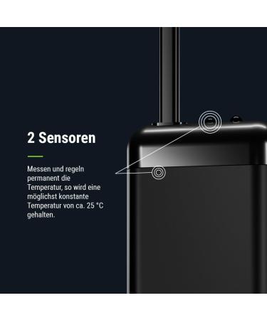 Dennerle Nano Heater 50W - Fully Electronic Aquarium Heater for 35-55L Tanks - Buy Online on GoSupps.com