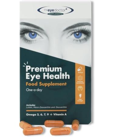 Eye Doctor Dry Eye Supplement - 270 Vegan Capsules with Lutein, Zeaxanthin, Omega 3 & More - Vision Health Support - 270 Count - Buy Online on GoSupps.com