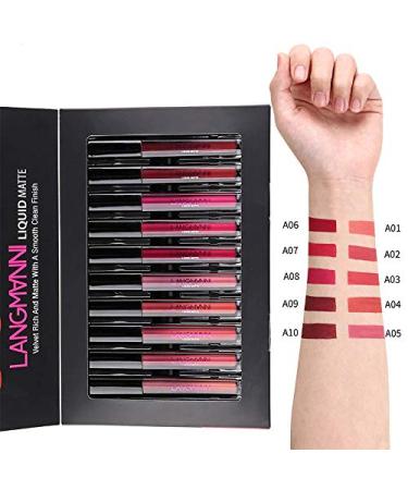 10 Parts Set Matte & Waterproof Lip Gloss | Ultra Moisture Cream & Nude Liquid Lipstick | Sexy Makeup for Beautiful Lips - International Shipping - Buy Online on GoSupps.com