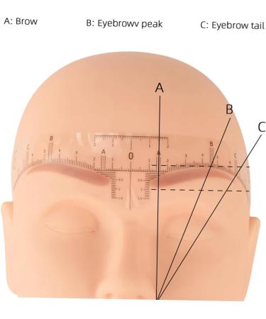 Housoutil Clear Sticker 50pcs Shapers Drawing Shaper Rulers Makeup Professional Marker Line Ruler Leveling Measuring - Buy Online on GoSupps.com