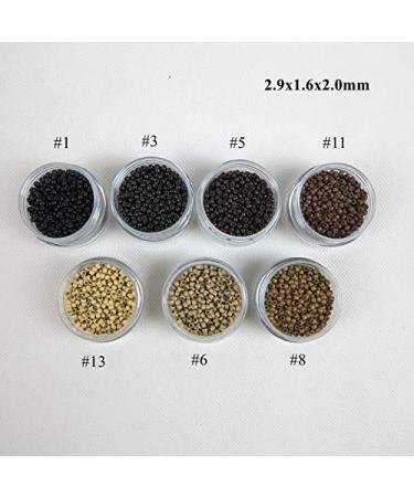1000 Nano Rings for Hair Extensions - Copper & Silicone Coated Micro Rings - Perfect for Nano Tip Extensions - Buy Online on GoSupps.com