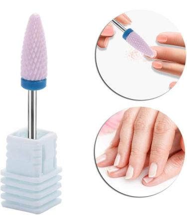 Nail shop professional nail polisher nail manicure tool 5 Types Ceramic Cylinder Shape Grinding Head Nail Drill Bit for Nail Polishing Manicure Tools(03#) - Buy Online on GoSupps.com