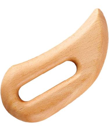 Buy Wooden Body Massage Tool - Lymphatic Drainage Gua Sha Paddle for Pain Relief | Handheld Scraping Massager for Full Body - Buy Online on GoSupps.com