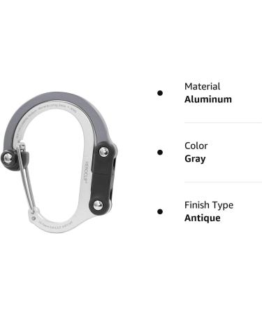 HEROCLIP Carabiner Clip and Hook (Medium) - Camping, Backpack, Garage - Gray Medium - Buy Online on GoSupps.com