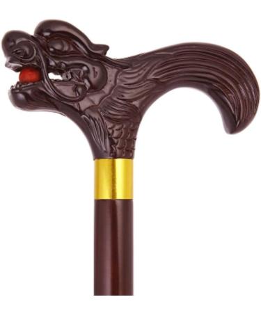 Wooden Cane Solid Walking Stick Crutch Genuine Wood Walking Stick for The Elderly Solid Wood Cane Walking Stick Subtle Texture Low Profile Luxury for Elderly Seniors Lucky Star - Buy Online on GoSupps.com