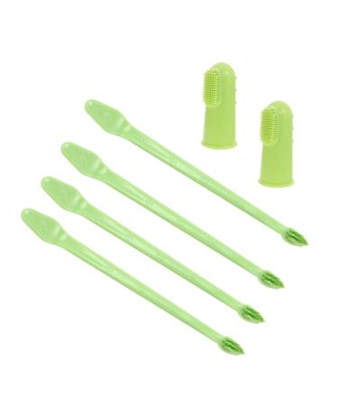 Parliky 1 Set Pet Toothbrush Pets Dog Chew Toothbrush Dog Dental Care Dog Toothbrush and Toothpaste Pp