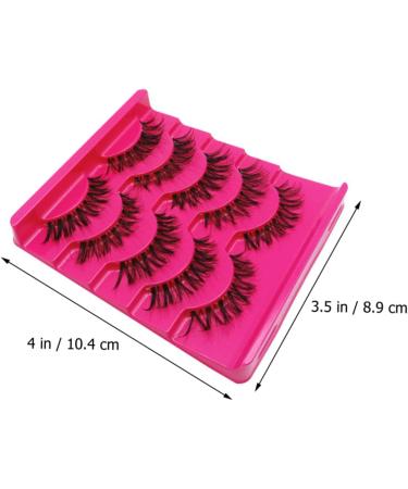 Angoily 105 Pairs Fake Eyelashes Fluffy Simulation Eyelash Fake Lashes Multi-layer Lashes Magnetic Eyelash Reusable Lashes False Lash A539 Natural Supplies Transparent Stalk Handmade Hair - Buy Online on GoSupps.com