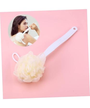 White Healeved Body Scrubber Bath Brush for Shower Massage - Buy Online on GoSupps.com