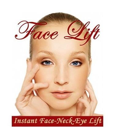 NEW INSTANT FACELIFT AND NECKLIFT FACE NECK LIFT KIT TAPES ANTI AGEING STRIPS (Dark Hair)
