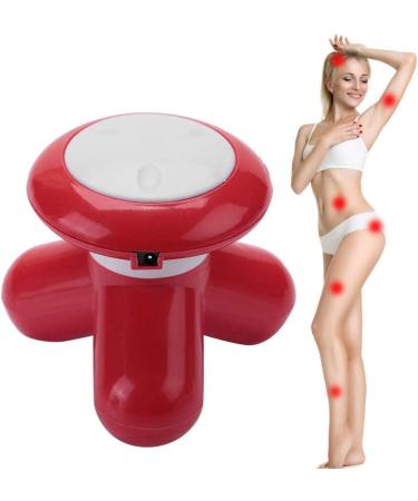 Uxsiya Mini Electrical Head Massage Device Portable Vibration Massager for Head & Leg Relief - Perfect for Home Use (Red) - Buy Online on GoSupps.com