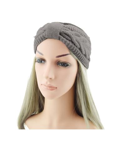 Buy Women's Winter Headbands - 3 Pack Elastic Ear Warmers - Milk White Black & Light Gray Hair Bands - Buy Online on GoSupps.com