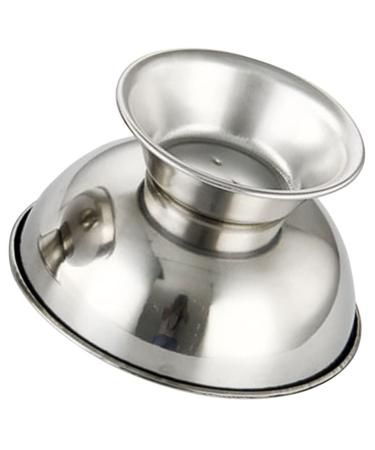 Fomiyes high impact shell shave shaving soap holder shaving soap peel container for shaving soap razor -soap mustache mustodle rapid brush and bowl metal travel gift stainless steel