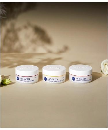 NIVEA Anti-Wrinkle + Vitality Day Cream SPF 15 55+ (50 ml) Face Cream with Argan Oil and Calcium Day Cream Visibly Reduces Lines and Wrinkles - Buy Online on GoSupps.com