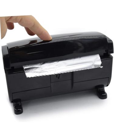 2 Pcs Tin Foil Fold Hairdressing Foil Dispenser Foil Dispenser Hairdressing Foil Cutting Machine Abs Environmental Protection Material Mini Care Product Blackx2pcs 17x9cmx2pcs - Buy Online on GoSupps.com