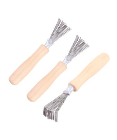 Gatuida Lot De 3 R teaux Nettoyeurs De Brosse Cheveux Outil Petite Taille En Plastique Solide Pour Usage Domestique Et Voyages Nettoyage Des Poils De Peignes Et Brosses