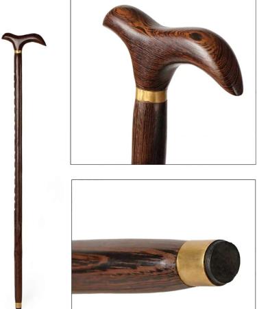 Wooden Walking Sticks T-shaped Wood Cane Wooden Walking Cane With Rubber Tip Fashionable Traditional Style Walking Stick For Men And Women 33.86 Inch Height Can Be Truncated Mobility Aid for Elde - Buy Online on GoSupps.com