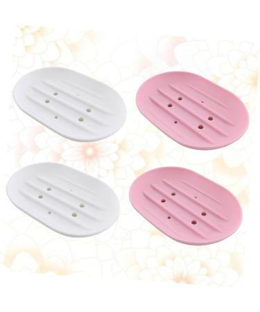 Ciieeo 4pcs Soap Container Bar Soap Dish Reed Diffuser Empty Bathroom Soap Holder Soap Dish with Drain Silicone Soap Drainer Kitchen Soap Holder Custom Soap Boxes Travel Wooden Soap Tray - Buy Online on GoSupps.com
