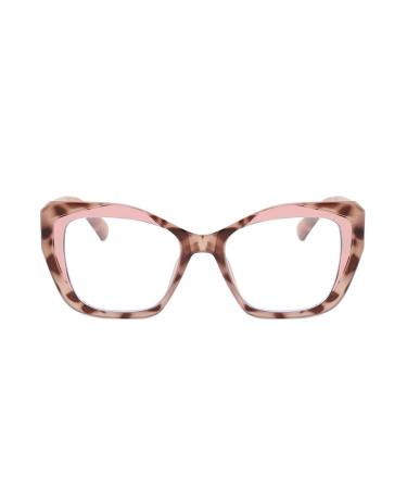 laureles Reading Glasses Blue Light Blocking Eyewear Women Computer Floral Pink Leopard Cat Readers Female C5 2.0 x