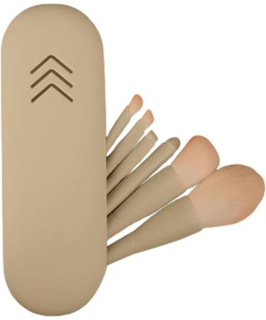 Makeup Brushes For Eyeshadow Face Makeup Brush Set Portable Face Blush Lip Eyeshadow Cosmetic Brushes Kit for Women Girls Adults apricot - Buy Online on GoSupps.com