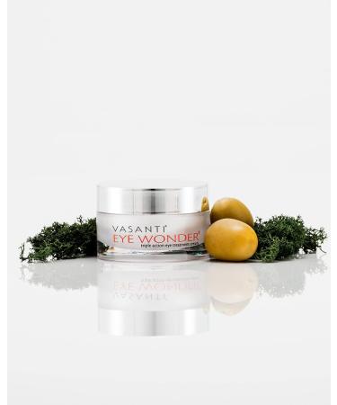 VASANTI EYE WONDER Triple Action Eye Treatment Cream - Paraben-Free Clinically Proven Peptides & Botanicals for Dark Circles Wrinkles Puffiness (20mL) - International Shipping Available - Buy Online on GoSupps.com
