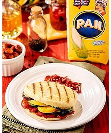 Harina PAN Pre-Cooked White Maize Flour 1 kg - Premium Quality Maize Flour - Buy Online on GoSupps.com