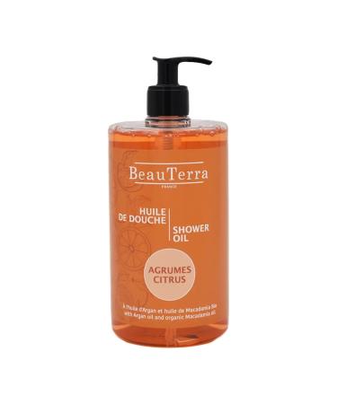 Shower oil 750 ml citrus fruits without soap with argan oil and organic macadamia