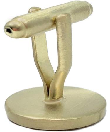 Laser Engraved Ohio State University Buckeyes Brushed Gold Cufflinks Set - Buy Online on GoSupps.com