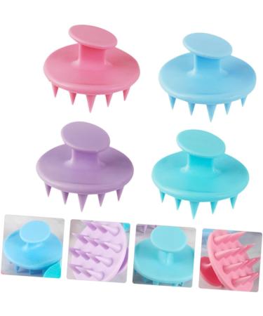 Tovinanna 4-Piece Silicone Shampoo Brush Set | Scalp Massage & Hair Care | Gentle Cleansing & Relaxation - Buy Online on GoSupps.com
