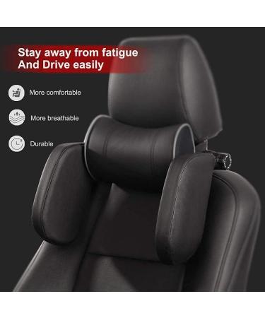 LATIT Car Seat Headrest Pillow - Premium Detachable Head Neck Support for Travel - Black (UPGRADE) - Buy Online on GoSupps.com