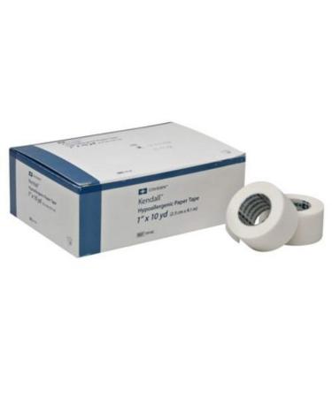 Covidien 1914C Kendall Hypoallergenic Paper Tape 1 x 10 yd. Size (Pack of 12)
