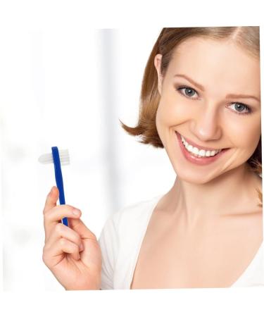 Minkissy 24 STK Double-Headed Toothbrush for Prosthetics - Comfortable Cleaning Brush for False Teeth & Dentures - Travel-Friendly Tool in Assorted Colors - Buy Online on GoSupps.com