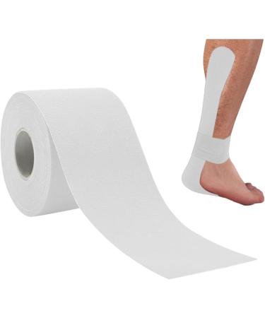 Kinesio Tape Sports Tape Wrap Adhesive | Elastic Sports & Weightlifting Tape Supports Muscles & Joints Knee Support and Muscle Relief White 2.5cmX5m - Buy Online on GoSupps.com