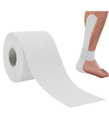 Kinesiology Tape - Waterproof Sports Tape Adhesive - Elastic Sports & Weightlifting Tape Supports Muscles & Joints Knee Support and Muscle Relief Xinhuan White 2.5cmX5m